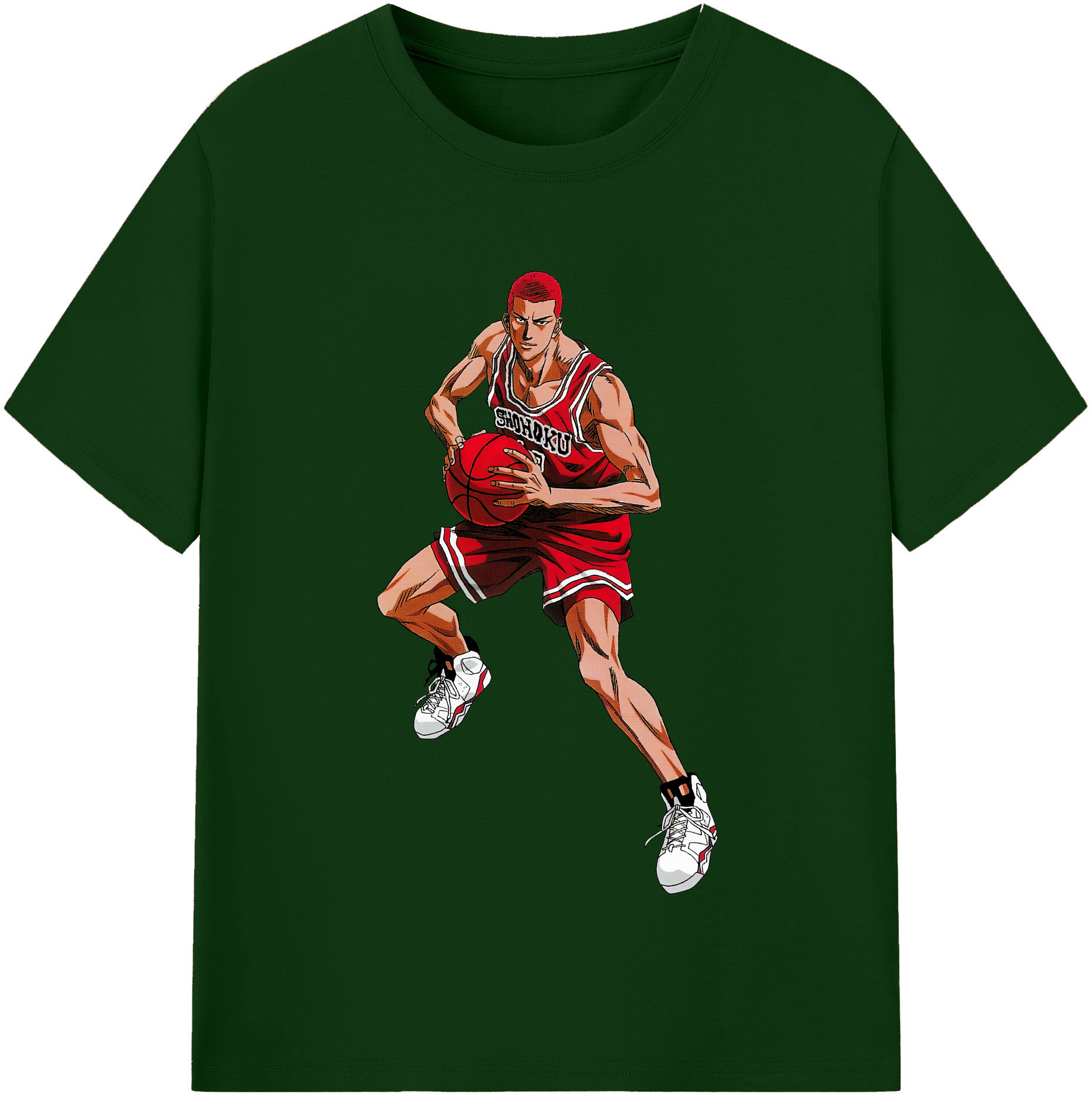 SLAM DUNK／スラムダンク 綿100％半袖Tシャツ（フロントプリント）